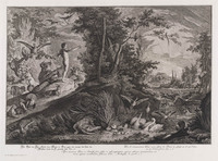 KG 01111
<br/>
Adam en Eva en de zondeval (serie 12 bladen)
<br/>
<em>Ridinger, Johann Elias (1698-1767)</em>